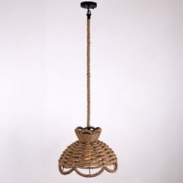 Luzes pendentes estilo mini moderno contemporâneo country corda iluminação