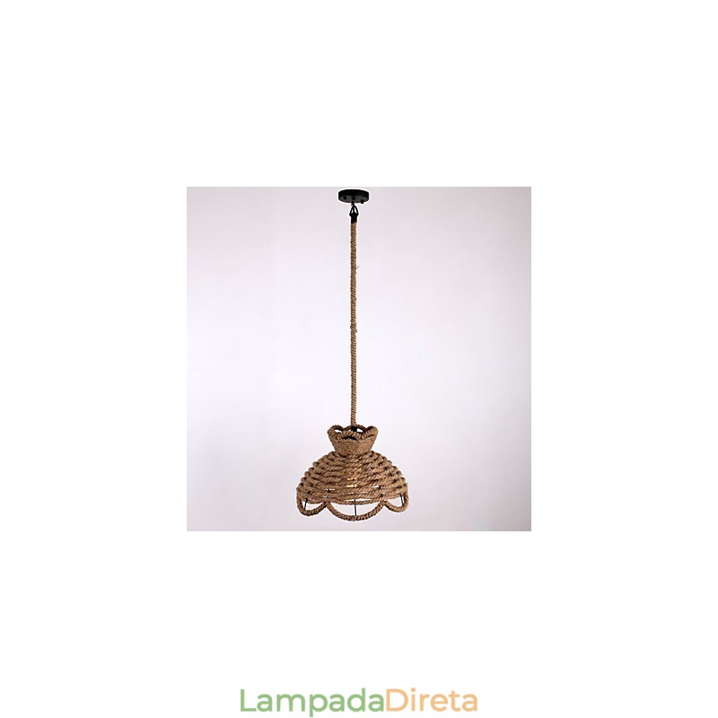 Luzes pendentes estilo mini moderno contemporâneo country corda iluminação