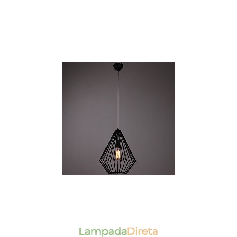 Mini pingente de diamantes lâmpada 1 luz pintura processamento