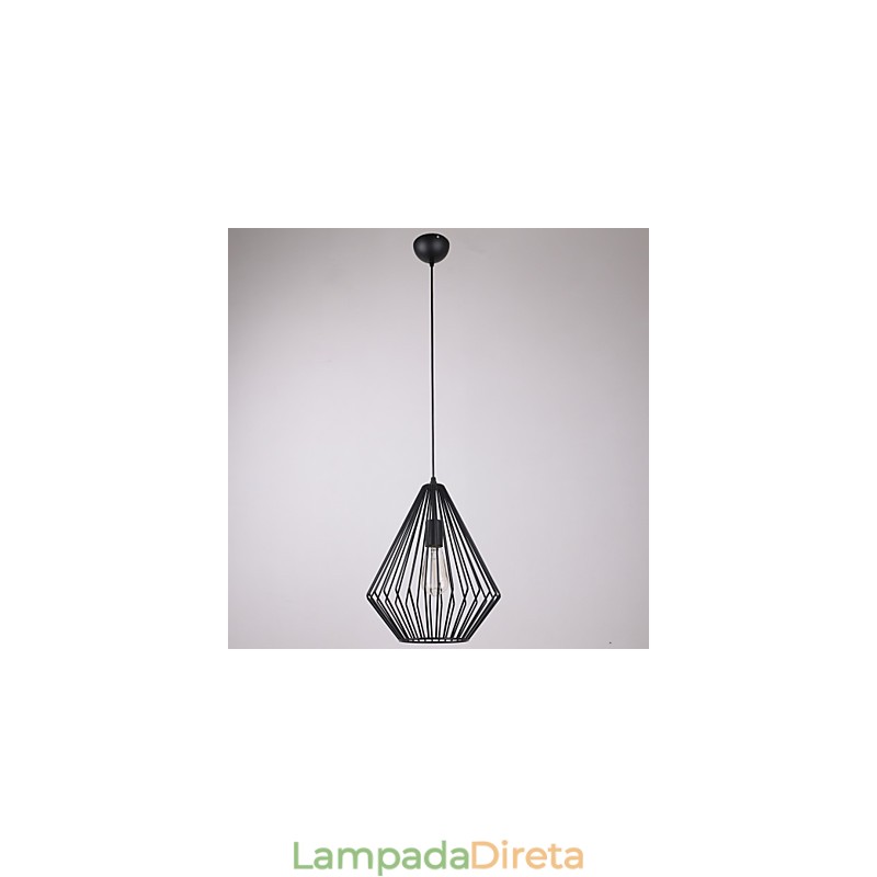 Mini pingente de diamantes lâmpada 1 luz pintura processamento