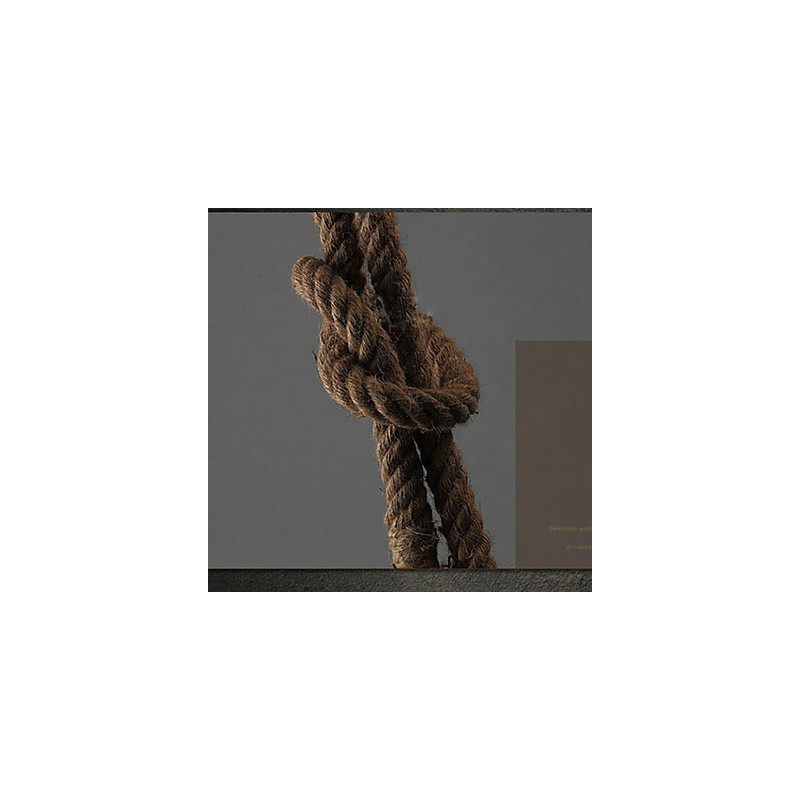 Lustre criativo multifuncional de corda de cânhamo