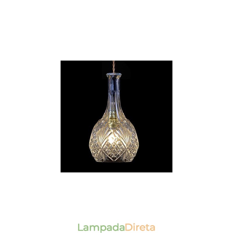 Luminária pendente de metal cristal contemporânea moderna