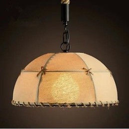 Um breve lustre de corda de cânhamo semicírculo da Vogue Lights