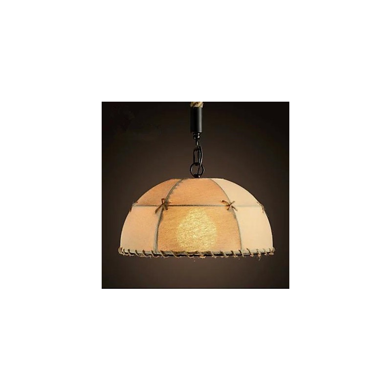 Um breve lustre de corda de cânhamo semicírculo da Vogue Lights