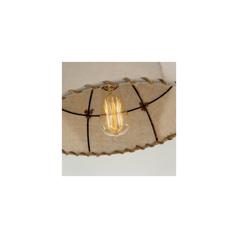 Um breve lustre de corda de cânhamo semicírculo da Vogue Lights