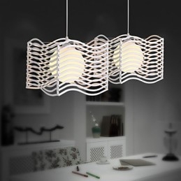 Luminária pendente de metal contemporânea moderna