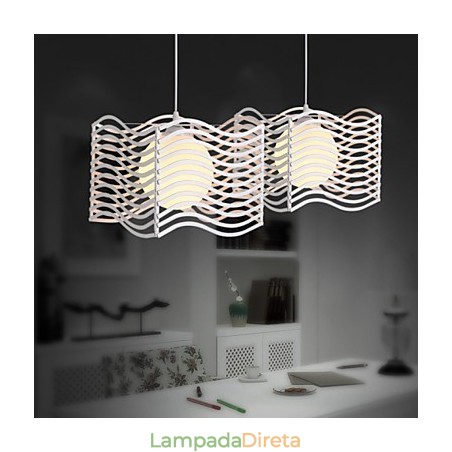 Luminária pendente de metal contemporânea moderna Luminária pendente de metal contemporânea moderna