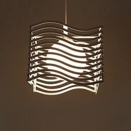 Luminária pendente de metal contemporânea moderna