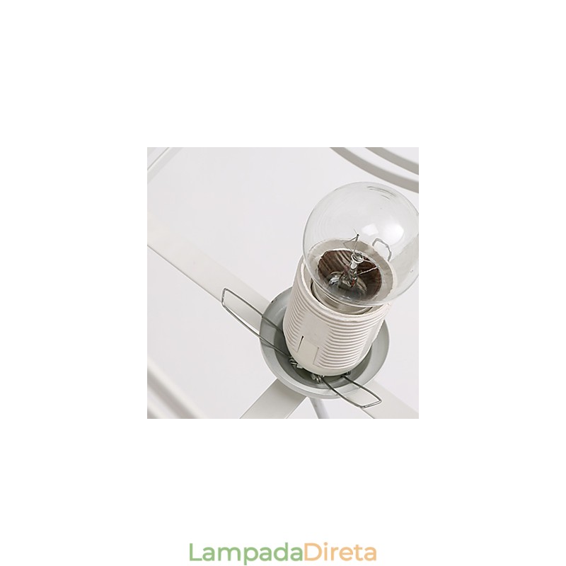 Luminária pendente de metal contemporânea moderna
