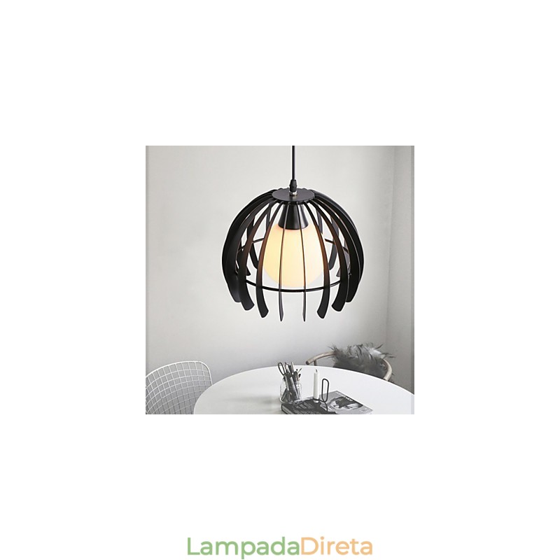 Luminária pendente de metal contemporânea moderna