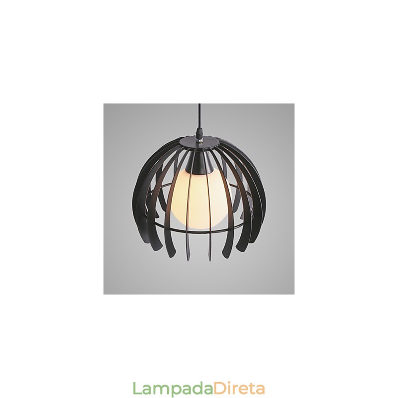 Luminária pendente de metal contemporânea moderna