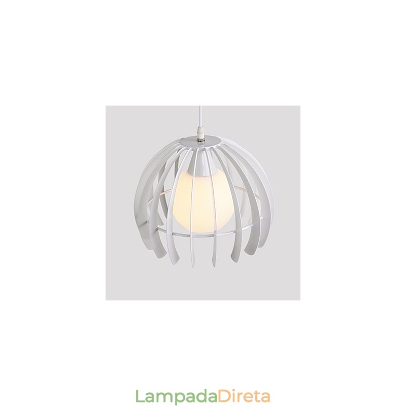 Luminária pendente de metal contemporânea moderna