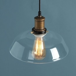 Luminária pendente de vidro moderna Luminária pendente simples Luminária pendente de café