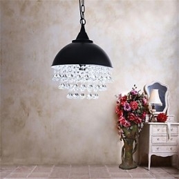 Lustre de ferro em forma de maçã de cabeça única minimalista retrô americano
