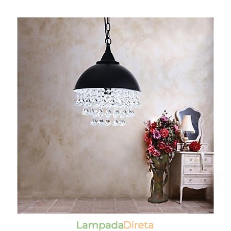 Lustre de ferro em forma de maçã de cabeça única minimalista retrô americano Lustre de ferro em forma de maçã de cabeça única minimalista retrô americano