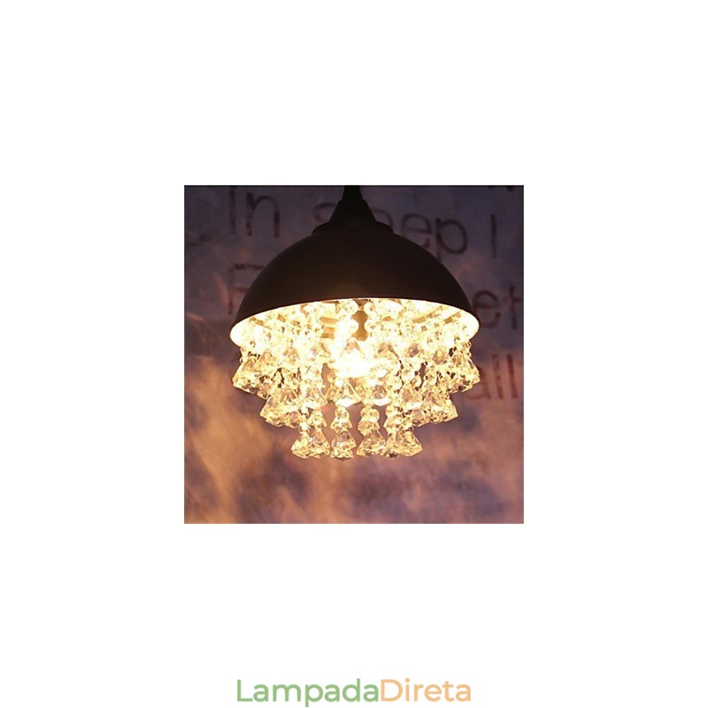Lustre de ferro em forma de maçã de cabeça única minimalista retrô americano