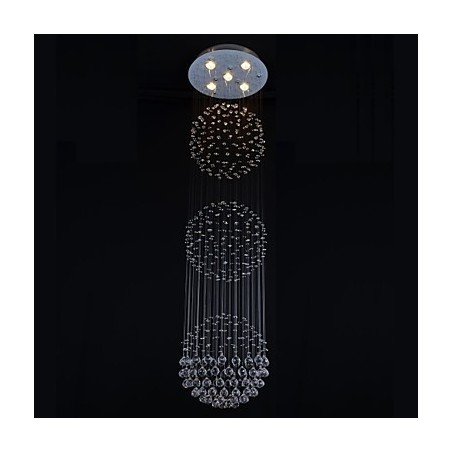 Moderno Contemporâneo Cristal Cromado Metal Montagem Embutida Moderno Contemporâneo Cristal Cromado Metal Montagem Embutida