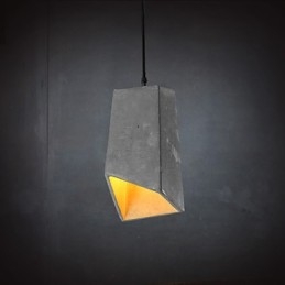 Luminária pendente de cimento retrô contemporânea e contraída