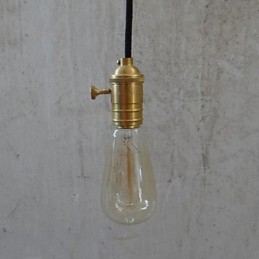 Luminária pendente de latão vintage clássica tradicional