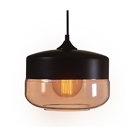 WestMenLights Vintage Modern Paint Glass Ceiling Lamp Pendant Light Preto 250mm de diâmetro WestMenLights Vintage Modern Paint Glass Ceiling Lamp Pendant Light Preto 250mm de diâmetro