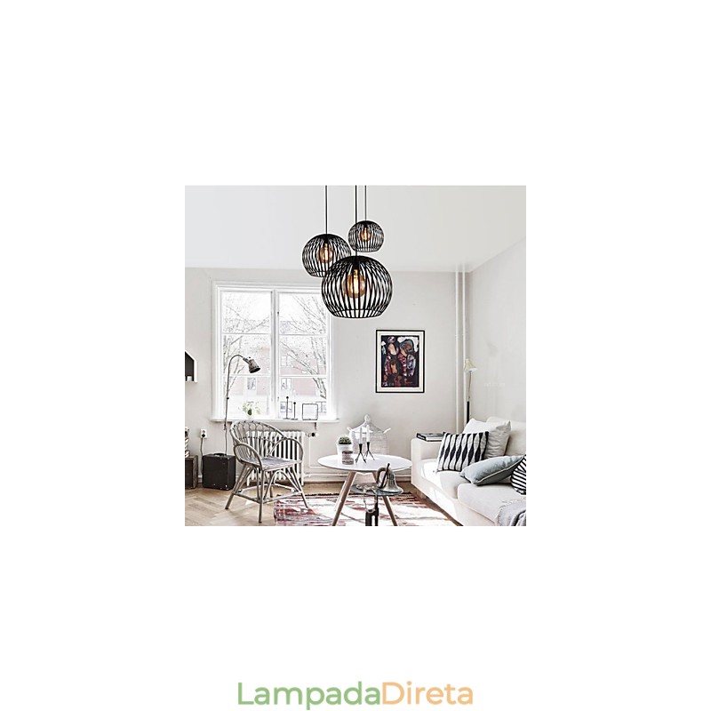 Luminária pendente de metal Country Designers