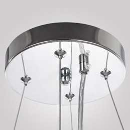Lustre de cristal cromado clássico tradicional em metal