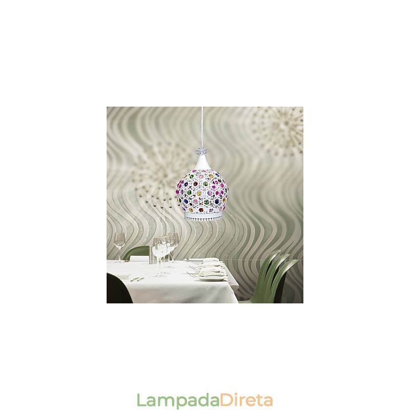 Estilo Pendente Luz Cristal Contraído Lâmpadas Modernas