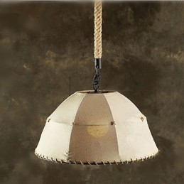 Contratado Nordic Vintage Linens Corda de cânhamo American Country Droplight Lamp