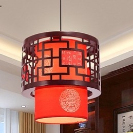 Lustre de cabeça única para refeições Archaizes Teahouse Lâmpada pequena Droplight