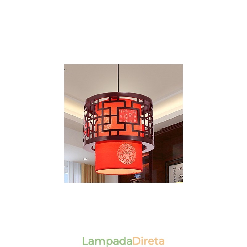 Lustre de cabeça única para refeições Archaizes Teahouse Lâmpada pequena Droplight