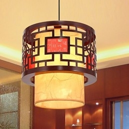 Lustre de cabeça única para refeições Archaizes Teahouse Lâmpada pequena Droplight