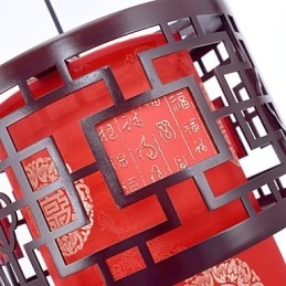 Lustre de cabeça única para refeições Archaizes Teahouse Lâmpada pequena Droplight