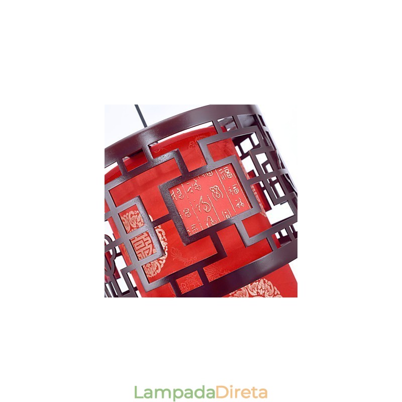 Lustre de cabeça única para refeições Archaizes Teahouse Lâmpada pequena Droplight