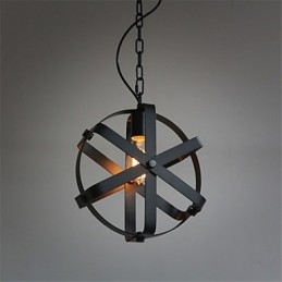 Lustre decorativo estilo vintage industrial redondo pendente loft decoração para casa