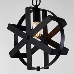Lustre decorativo estilo vintage industrial redondo pendente loft decoração para casa