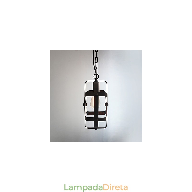 Lustre decorativo estilo vintage industrial redondo pendente loft decoração para casa
