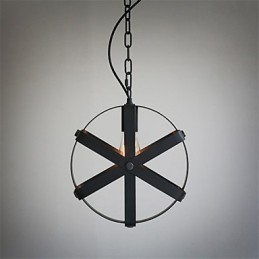 Lustre decorativo estilo vintage industrial redondo pendente loft decoração para casa