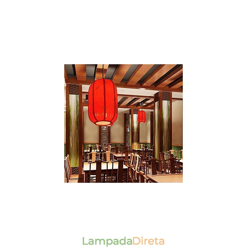 Archaize pele de carneiro lanternas vermelhas varanda droplight lâmpada luz