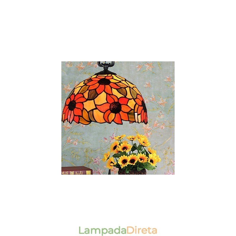Lustre de vidro colorido de artes criativas rurais europeias que restauram formas antigas de luz de lâmpada