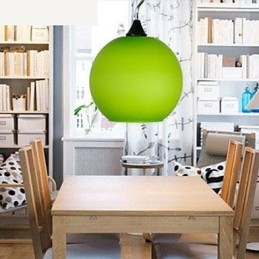 Lustre de vidro colorido simples e moderno
