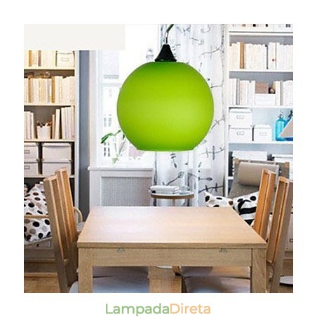 Lustre de vidro colorido simples e moderno Lustre de vidro colorido simples e moderno