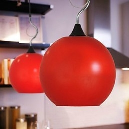 Lustre de vidro colorido simples e moderno