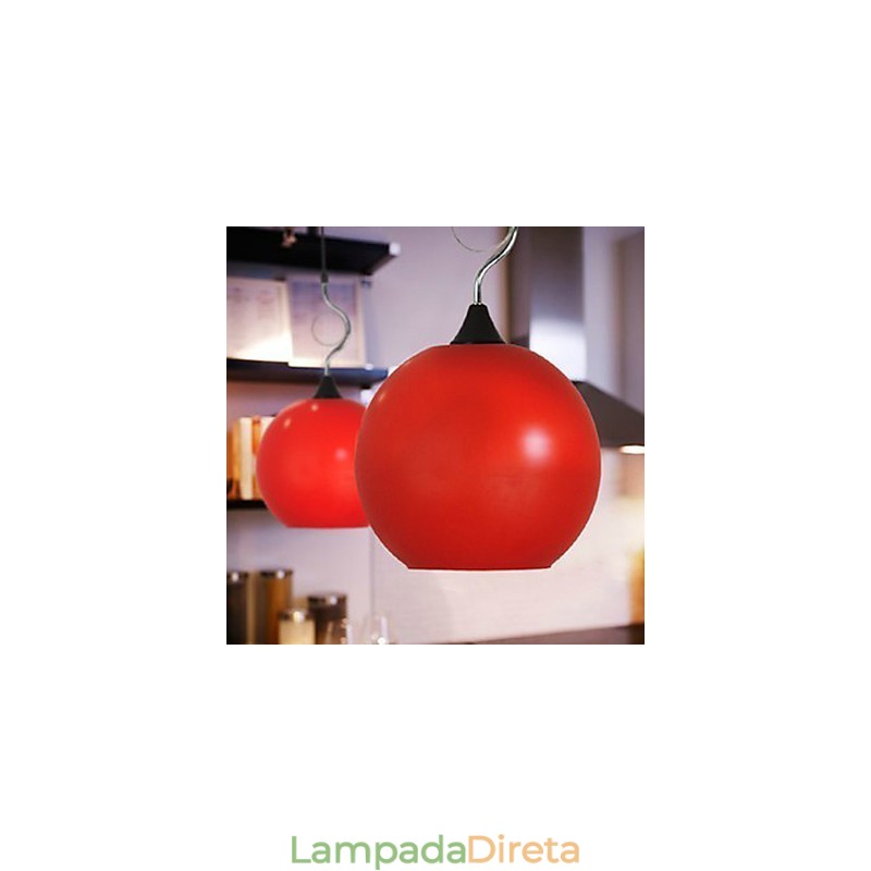 Lustre de vidro colorido simples e moderno