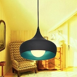 Luminária pendente moderna contemporânea retrô estilo mini com pintura
