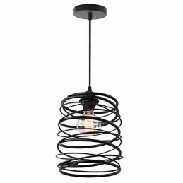 Rústico Lodge Retro Country Mini Estilo Pintura Metal Pendente Luz Garagem