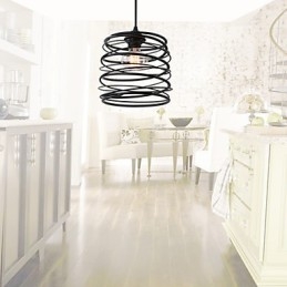 Rústico Lodge Retro Country Mini Estilo Pintura Metal Pendente Luz Garagem