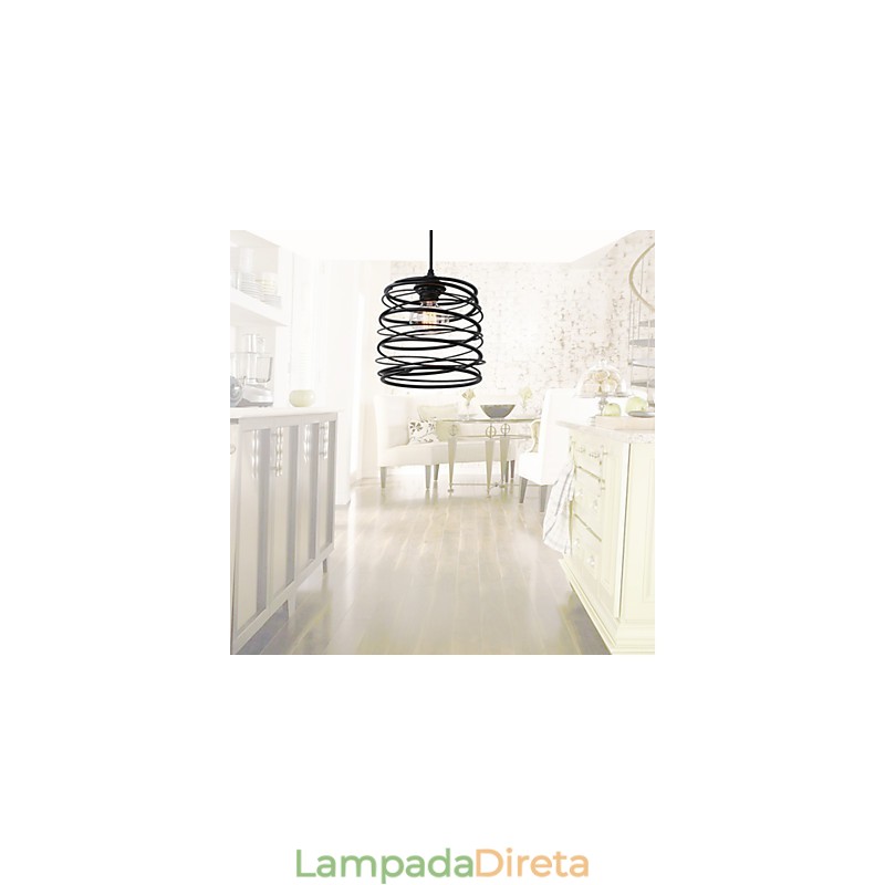 Rústico Lodge Retro Country Mini Estilo Pintura Metal Pendente Luz Garagem