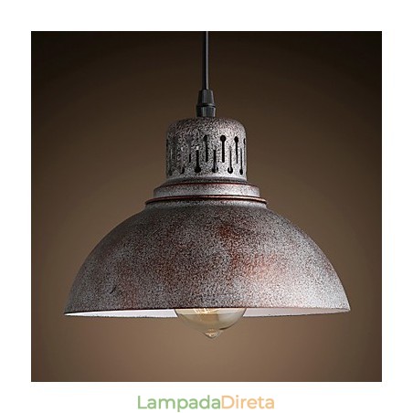 Luminária pendente de metal estilo retrô mini com pintura ao ar livre Luminária pendente de metal estilo retrô mini com pintura ao ar livre