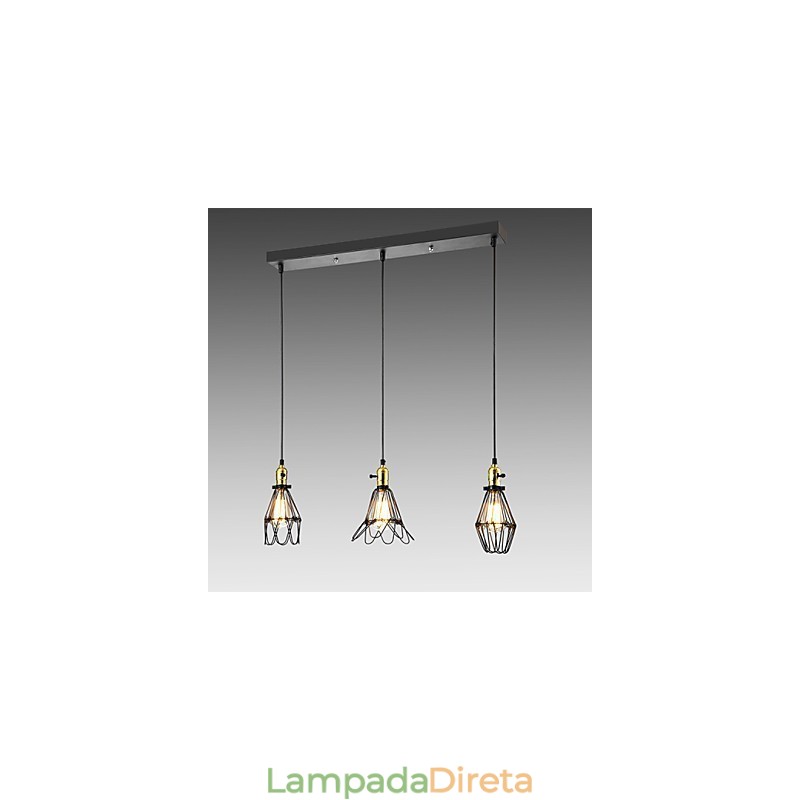 Tradicional Clássico Vintage Retro Country Pendente Luz