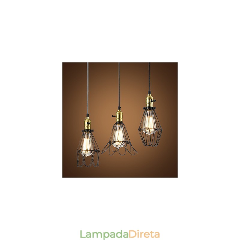 Tradicional Clássico Vintage Retro Country Pendente Luz
